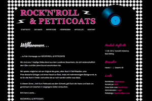 Rock’n’Roll & Petticoats / Webdesign