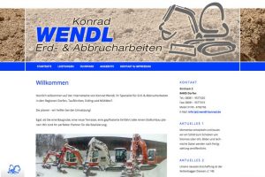 Konrad Wendl / Webdesign