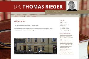 Dr. Thomas Rieger / Webdesign
