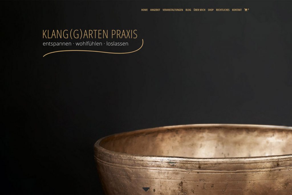 Startseite www.klanggarten-praxis.de