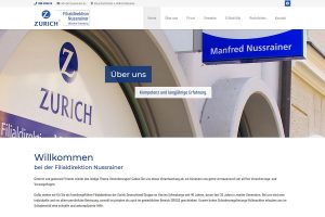 Zurich Filialdirektion Nussrainer / Webdesign