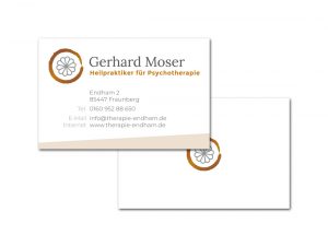 Gerhard Moser / Visitenkarten