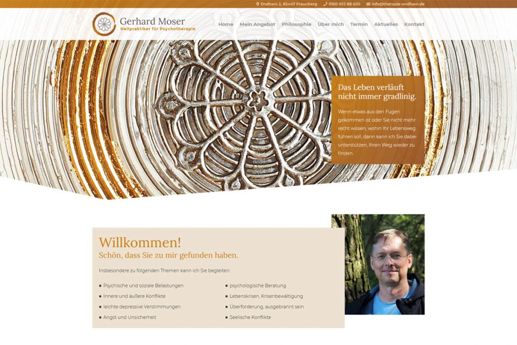 Gerhard Moser / Webdesign