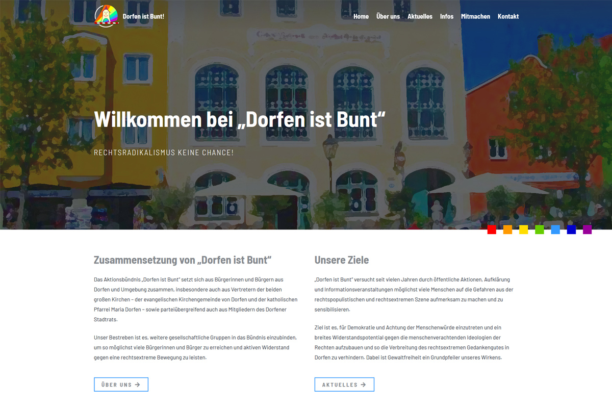Dorfen ist Bunt / Webdesign www.dorfen-ist-bunt.de