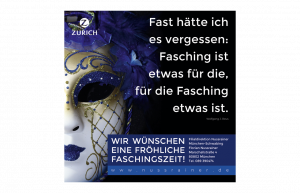 Zurich Nussrainer / Anzeigenlayout