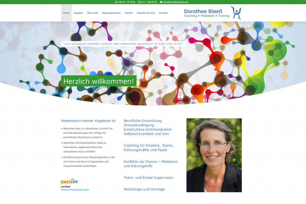 Startseite www.dorothee-blaess.de