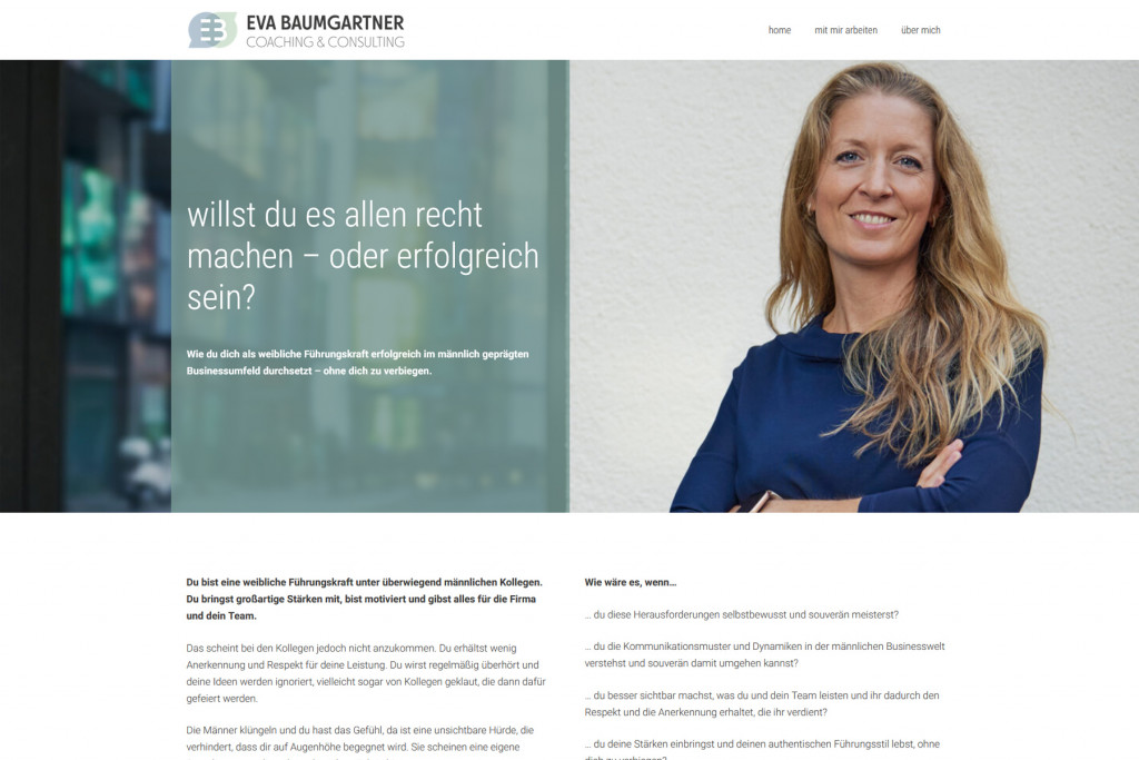 Eva Baumgartner / Webdesign www.evabaumgartner.de