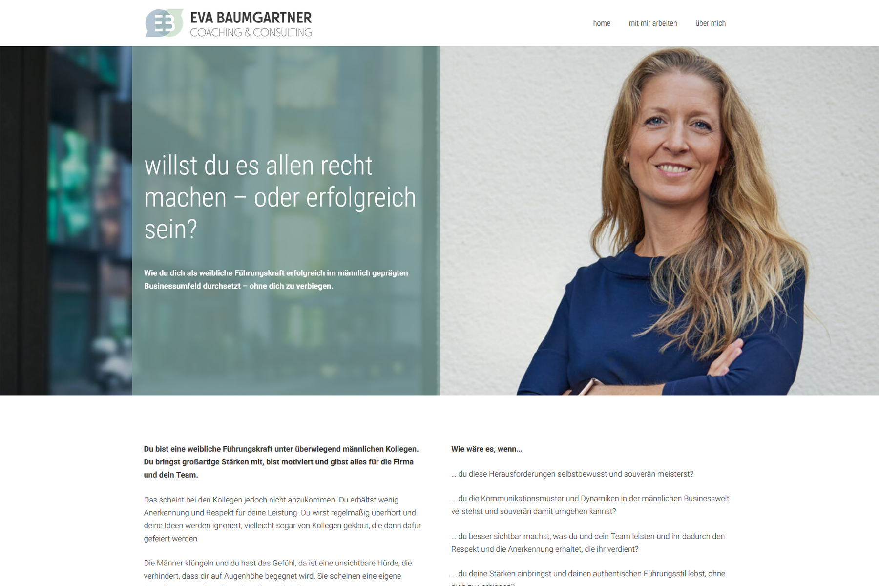 Eva Baumgartner / Webdesign www.evabaumgartner.de