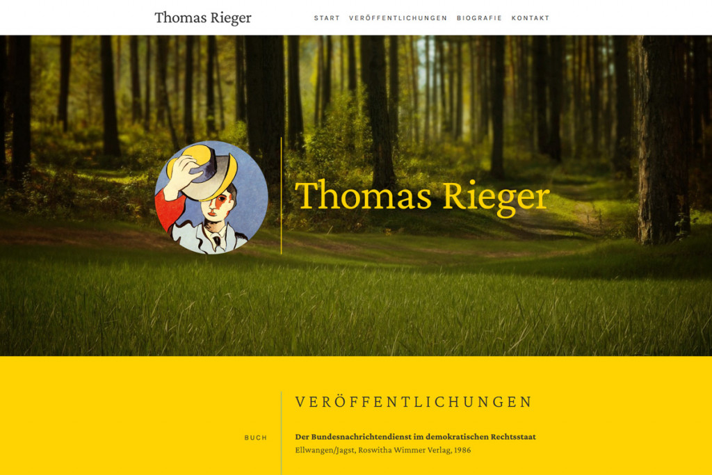 Thomas Rieger / Webdesign