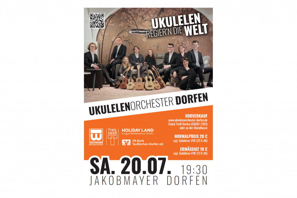 Ukulelenorchester Dorfen / Plakatlayout
