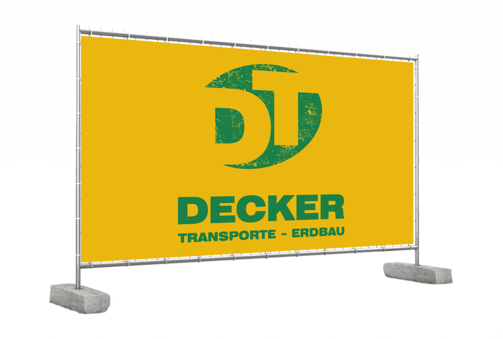 Bauzaunbanner für die Dorfener Transportspezialisten