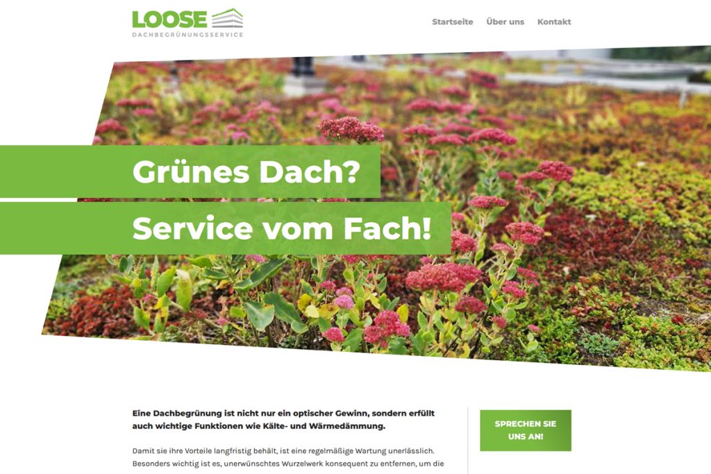 www.loose-dachbegrünung.de / Webdesign
