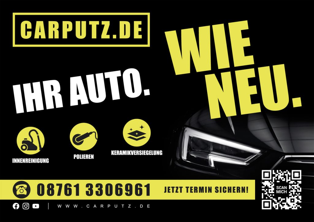 Flyer für den Fahrzeugpflege-Experten aus Langenbach