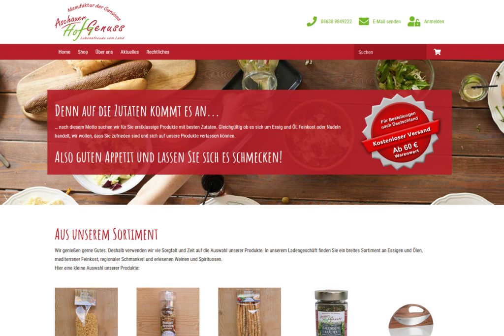 Startseite www.aschauer-hofgenuss.de